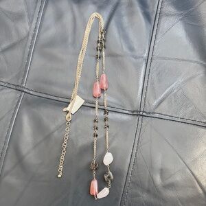 Chico's Silver Beaded Necklace